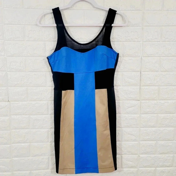 Lush color block mini dress.Size S - Picture 1 of 4